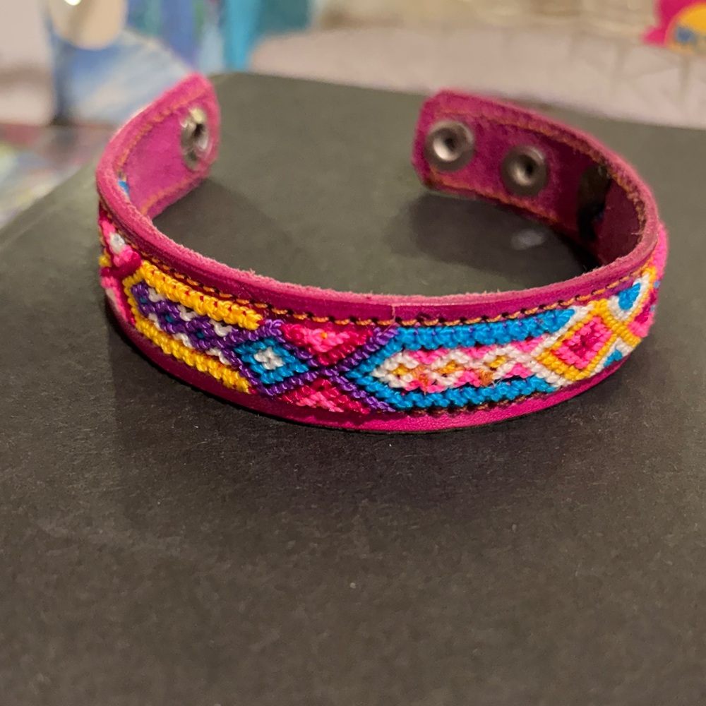 Colorful Embroidered Bracelet